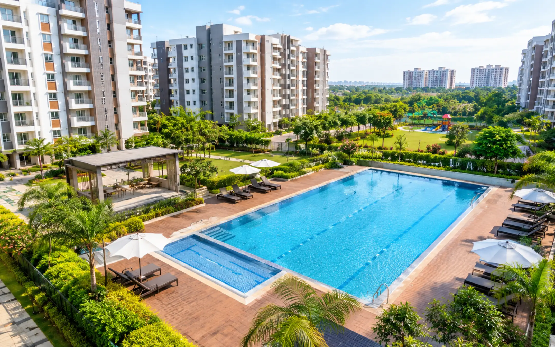 flats in Rajarhat with swimming pool